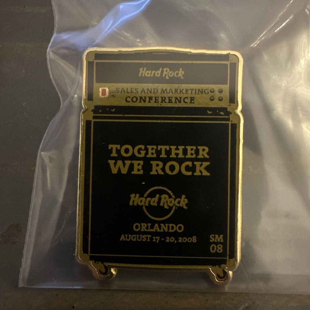 2008 Hard Rock Sales & Marketing Conference TOGETHER WE ROCK EXCLUSIVE AMP Pin